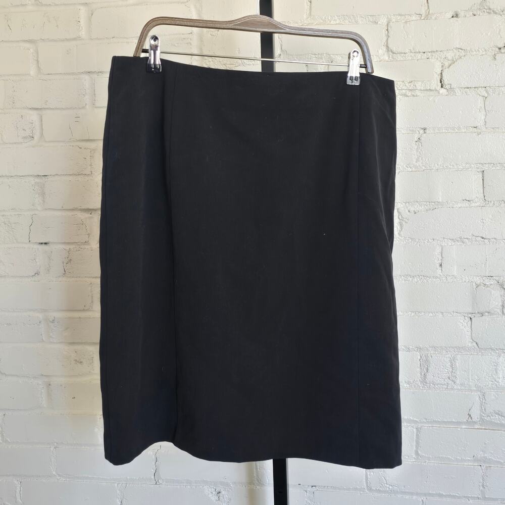 Fashion Bug Black Lined Pencil Skirt Plus Size 18W┃Modern Workwear Office Siren